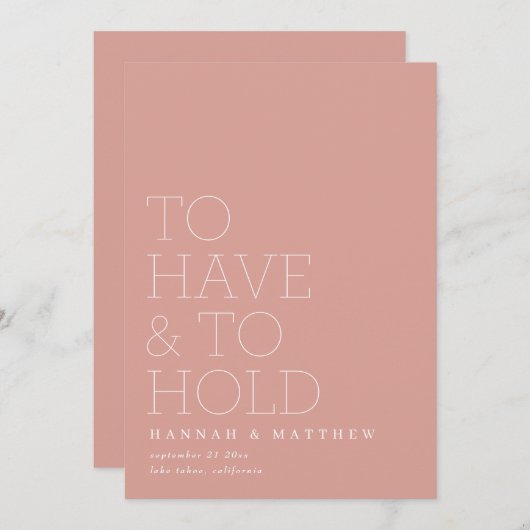 タイポグラフィを持モダンつ結婚 セーブザデート (正面/裏面)