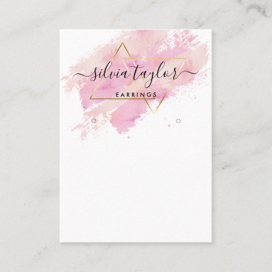 タイポグラフィイヤリング表示ホルダージュエリーブシン 名刺 (正面)