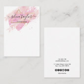 タイポグラフィイヤリング表示ホルダージュエリーブシン 名刺 (正面/裏面)