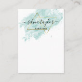 タイポグラフィイヤリング表示ホルダージュエリー機 名刺 (正面)