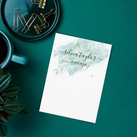 タイポグラフィイヤリング表示ホルダージュエリー機 名刺