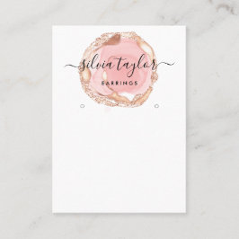 タイポグラフィイヤリング表示ホルダージュエリー赤面 名刺