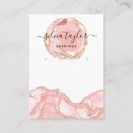 タイポグラフィイヤリング表示ホルダージュエリー赤面 名刺