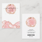 タイポグラフィイヤリング表示ホルダージュエリー赤面 名刺 (正面/裏面)