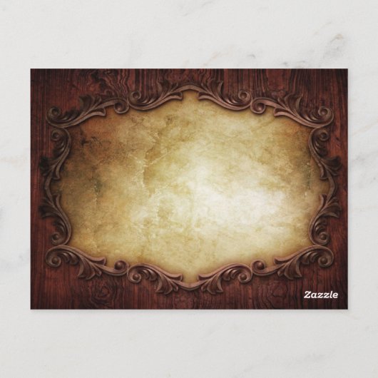 タイポグラフィウェスタン・カントリー感謝していウェディングユー ポストカード (裏面)