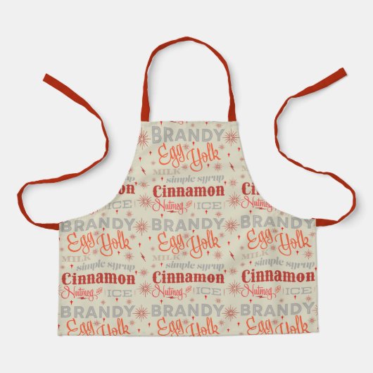 タイポグラフィエグノグレシピ エプロン (正面)