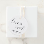 タイポグラフィエレガモダンントウェディング フェイバータグ (インサイチュ)