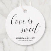 タイポグラフィエレガモダンントウェディング フェイバータグ (正面)