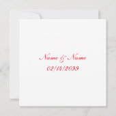 タイポグラフィエレガントは、私の、言うYes愛の矢印 (裏面)