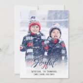 タイポグラフィエレガントシンプルフォトオーバーレイ シーズンカード (正面)