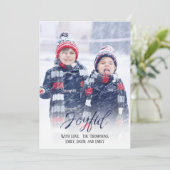 タイポグラフィエレガントシンプルフォトオーバーレイ シーズンカード (スタンド正面)