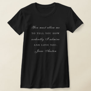 タイポグラフィエレガントジェーンオーステンリージェンシーテーマド Tシャツ