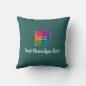 タイポグラフィエレガントテンプレート最高のグランドパエバー クッション (裏面)