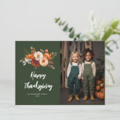 タイポグラフィエレガントフローラhappy thangling photo シーズンカード (スタンド正面)