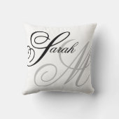 タイポグラフィエレガントモノグラム クッション (裏面)