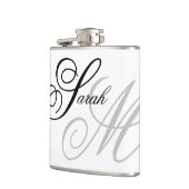 タイポグラフィエレガントモノグラム フラスク (左)