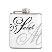 タイポグラフィエレガントモノグラム フラスク (正面)