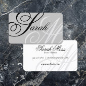 タイポグラフィエレガントモノグラム 名刺