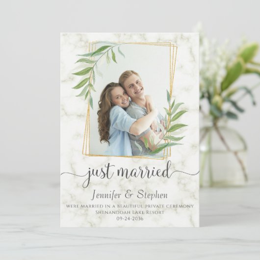 タイポグラフィエレガントユーカリプトゥスマーブルエロペメント 案内状 (スタンド正面)