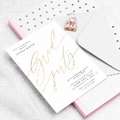 タイポグラフィエレガント写真卒業パーティー招待状 招待状