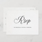 タイポグラフィオンウォーターカラー紙 |食事選択の出欠 ポストカード (正面/裏面)