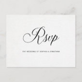 タイポグラフィオンウォーターカラー紙 |食事選択の出欠 ポストカード (正面)