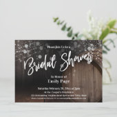 タイポグラフィカジュアルブライダルシャワーバレル&ライト 招待状 (スタンド正面)