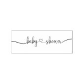 タイポグラフィカスタムックの赤ちゃんシャワー ラバースタンプ (インプリント)