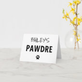 タイポグラフィカスタムドッグパパ新規犬のオーナー カード (黄色い花)