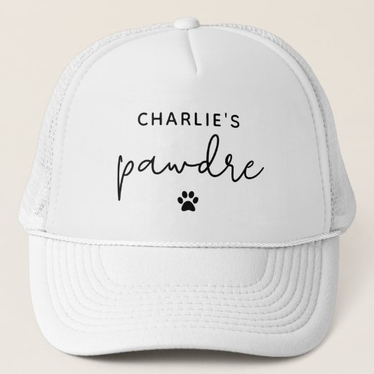 タイポグラフィカスタムドッグパパ新規犬のオーナー キャップ (正面)