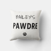 タイポグラフィカスタムドッグパパ新規犬のオーナー クッション (裏面)