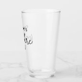 タイポグラフィカスタムドッグパパ新規犬のオーナー タンブラーグラス (左)