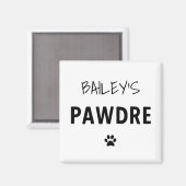 タイポグラフィカスタムドッグパパ新規犬のオーナー マグネット (正面/裏面)