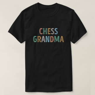 タイポグラフィカラフルチェス祖母 Tシャツ