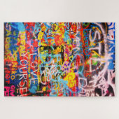 タイポグラフィカラフルック通りアート ジグソーパズル (横)