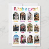 タイポグラフィカラフルハッピーニューイヤー2025写真 シーズンカード (裏面)