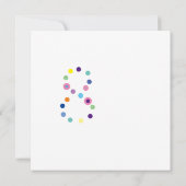 タイポグラフィカラフルハッピーバースデー18甥 カード (裏面)