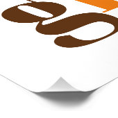 タイポグラフィカラフルハッピーフレンドシップ秋 ポスター (コーナー)