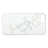 タイポグラフィカラーガードと渦巻きデザイン Case-Mate iPhoneケース (裏面(横))