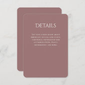 タイポグラフィカーブ結婚マウーブ詳細 エンクロージャーカード (正面/裏面)