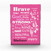 タイポグラフィガール名記述語アートデザイン フォトブロック (正面)