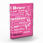 タイポグラフィガール名記述語アートデザイン フォトブロック (左)