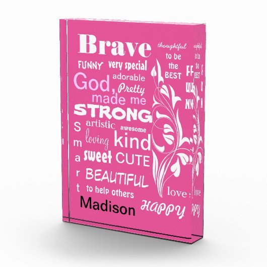 タイポグラフィガール名記述語アートデザイン フォトブロック (右)