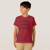 タイポグラフィキッズTシャツ Tシャツ (正面フル)