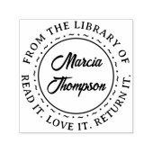 タイポグラフィクラシックスクリプト蔵書票 セルフインキングスタンプ (デザイン)