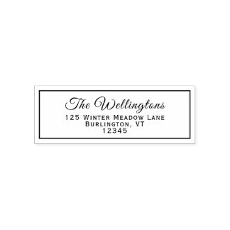 タイポグラフィクラシックファミリ名差出人住所 セルフインキングスタンプ