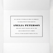 タイポグラフィクラスの2025 photo collage白黒 三つ折り案内状 (内部中)