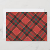 タイポグラフィクラスプレイドフォトコラージュクリスマス シーズンカード (裏面)