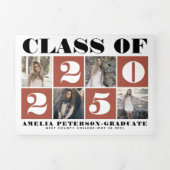 タイポグラフィクラス2023 photo collage terracotta 三つ折り案内状 (カバー)