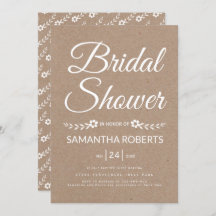 タイポグラフィクラフト紙結婚ブライダルシャワー